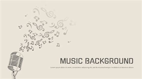 Free Music PowerPoint Template Background & Google Slides