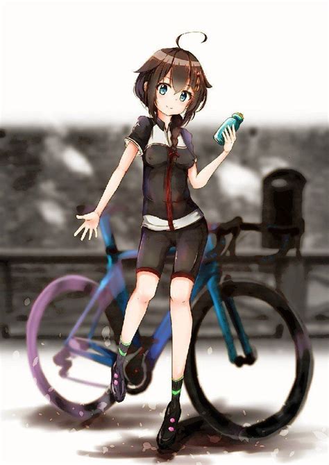 CycleBelles Artwork Cycling Club, Cycling Girls, Cycling Art, Manga Girl, Anime Manga, Bike ...