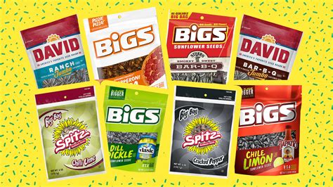 Sunflower Seeds Ultimate Variety Pack By BIGS And DAVID 20 Unique ...