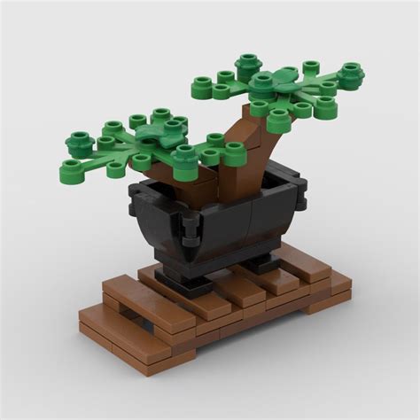 I recently got the bonsai tree Lego set, so I made a tiny bonsai tree ...