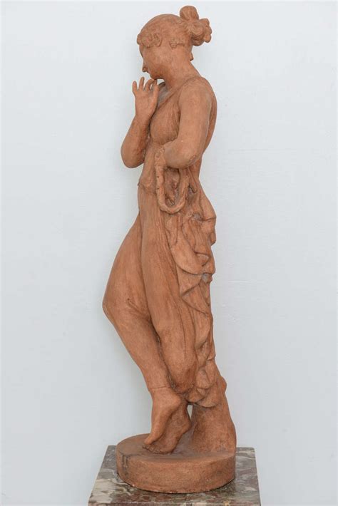 Neoclassical, Greco-Roman Terracotta Garden Sculpture, France, 19th ...