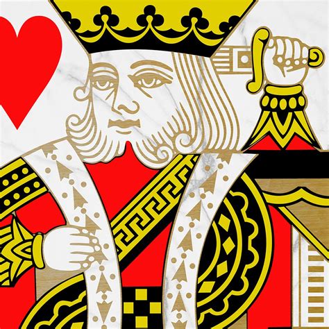 King of Hearts Canvas Wall Art