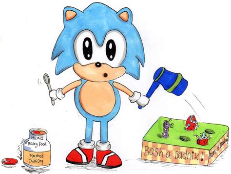 Baby Sonic The Hedgehog! by SpeedyBlueHog on DeviantArt