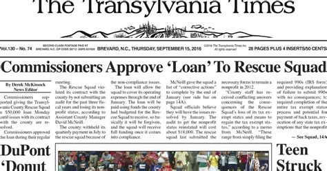 The Transylvania Times Sold to Alabama-based CNHI - Hendersonville.com