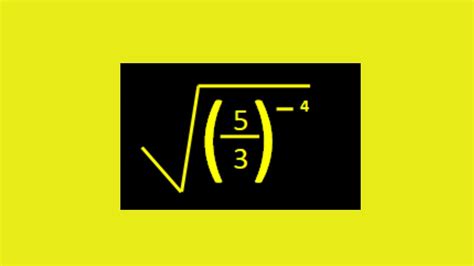 Solving Radical Equation ║Solving A Square Root Of A Fraction - YouTube