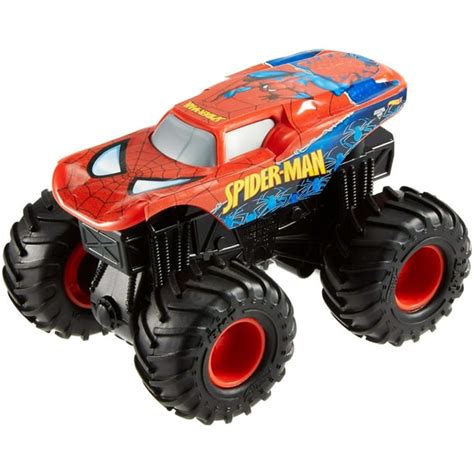 Hot Wheels Monster Jam Rev Tredz Spider-Man 1:43 Scale Vehicle ...