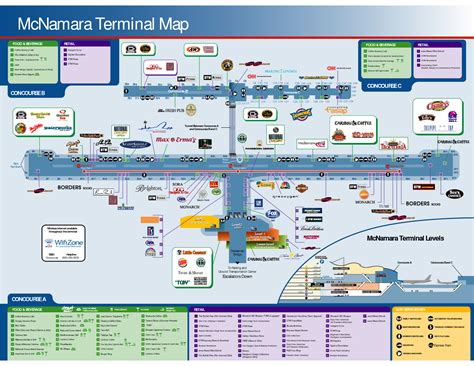 Dtw Delta Terminal Map - Metro Map Dc