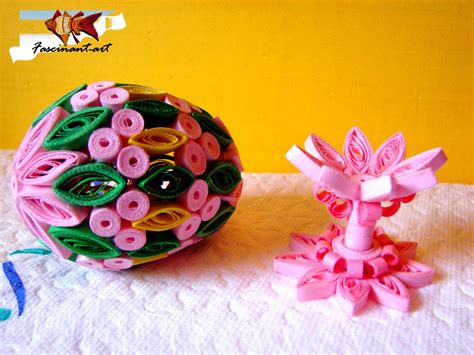 Quilling joy by Marius: The first quilled Easter egg.