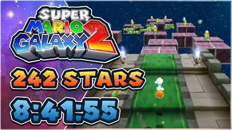 [WR] Super Mario Galaxy 2 242 Stars (100%) Speedrun in 8:41:55 - YouTube