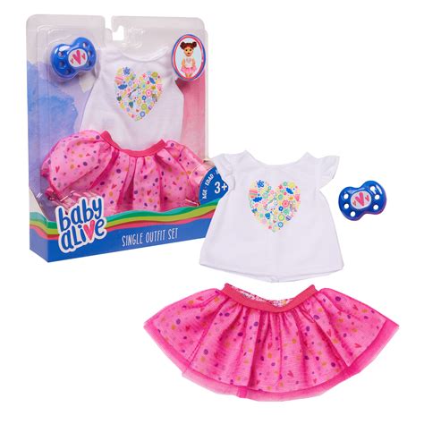 Baby Alive Single Outfit Set, White Tee Pink Tutu, Doll Accessories ...