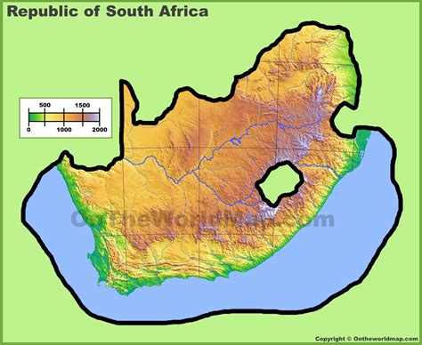 Physical Map Of Africa With Landforms