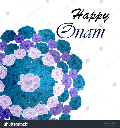 Illustration Flower Rangoli Decoration Onam Stock Vector (Royalty Free ...