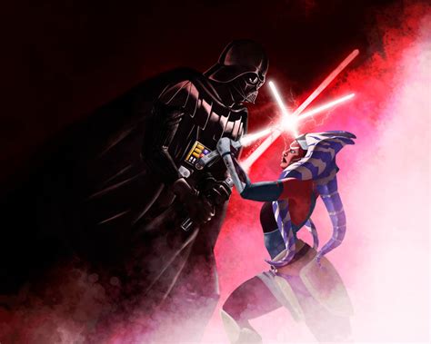 Ahsoka Tano vs Darth Vader by saralaar on DeviantArt