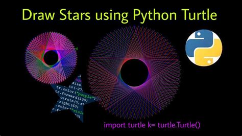 python coding | python turtle tutorial - drawing stars 🌟 using Python ...