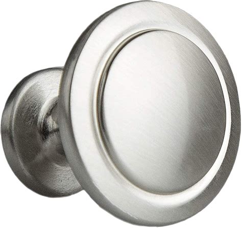 10 Pack Brushed Satin Nickel Cabinet Knobs - Round Drawer Pulls for Kitchen Cabinets - Refresh ...