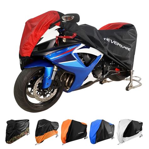 Motorcycle Cover All Season Waterproof Dustproof UV Protective Outdoor Indoor Lock holes Design ...