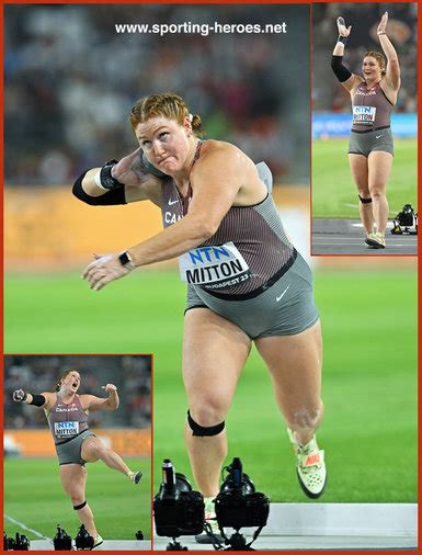 Sarah MITTON - Shot put silver medal at World Championship - Canada