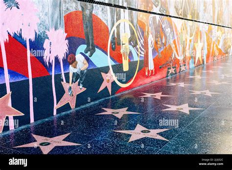 Hollywood Boulevard Walk of Fame Stock Photo - Alamy