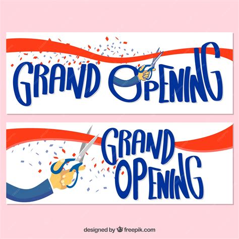 Grand Opening Banner Clip Art