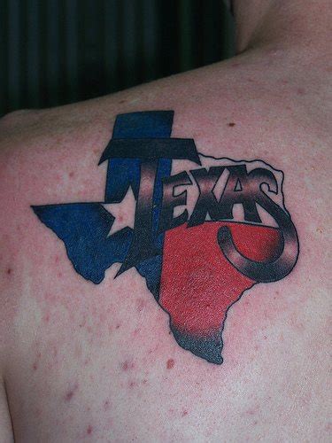 Texas state flag tattoo - Tattooimages.biz