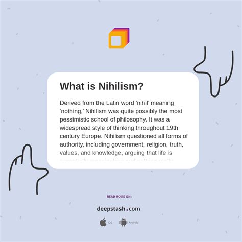 What is Nihilism? - Deepstash