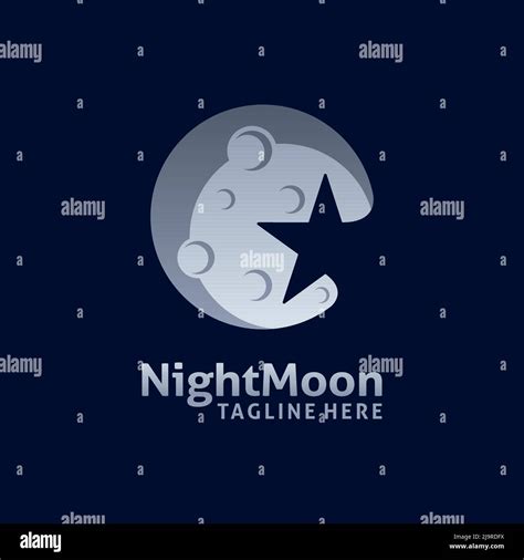 Full moon logo design inspiration Stock Vector Image & Art - Alamy