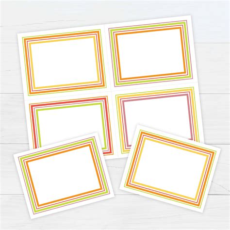 Free Printable Flash Cards Template