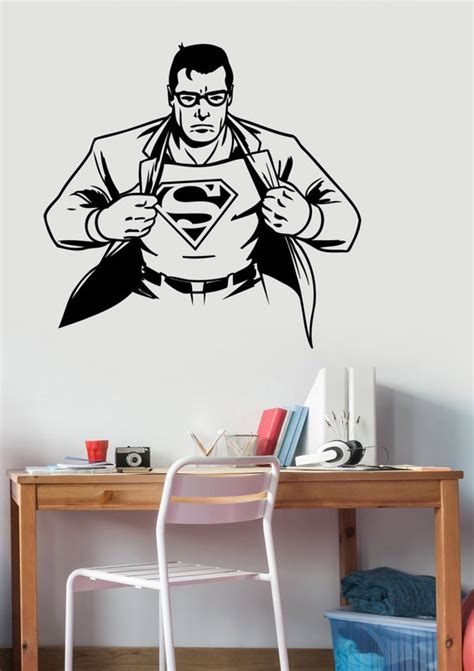 Superman Wall Sticker Vinyl Decal DC Comics Superhero Art