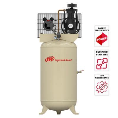 Ingersoll Rand 5 HP 80 gal. 2-Stage Reciprocating Air Compressor, 175 ...