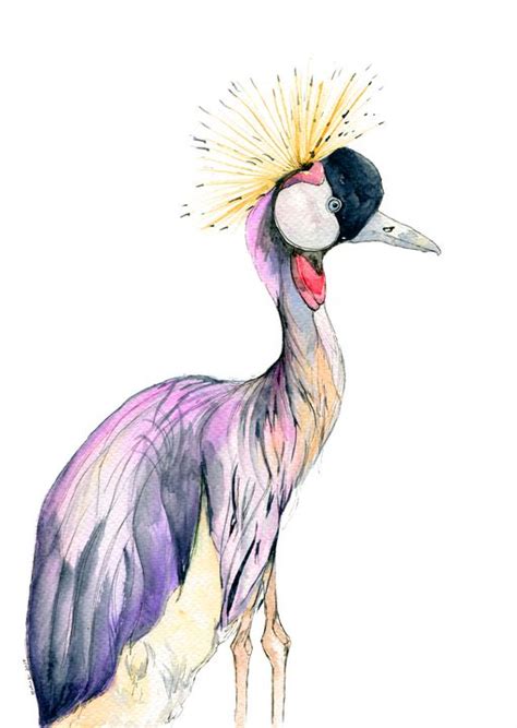 African Crowned Crane - Art Aroma by Mehak Mittal - Paintings & Prints, Animals, Birds, & Fish ...