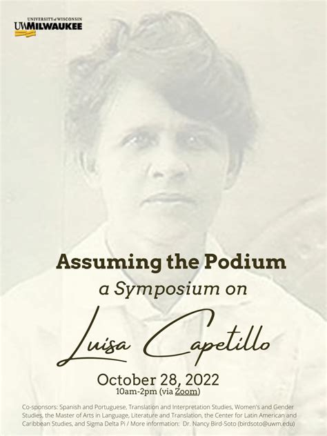 Assuming the Podium: a Symposium on Luisa Capetillo - Spanish and ...