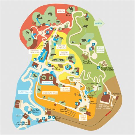 John Ball Zoo Map and Brochure (2024 - 2022) | ThemeParkBrochures.net