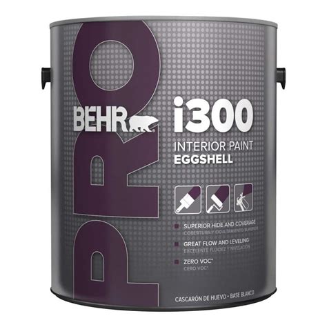 BEHR PRO 1 gal. i300 Medium Eggshell Interior Paint-PR33401 - The Home Depot