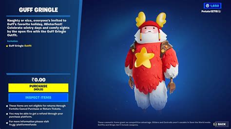 Fortnite Winterfest 2022: How to get the Guff Gringle skin on console (PS4, Xbox, and more)