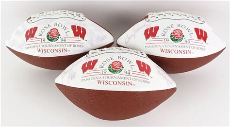 Lot Detail - 1994 Wisconsin Badgers Rose Bowl Champions Team Signed ...