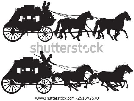 Stagecoach Free Vector / 4Vector