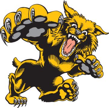 Scared Wildcat Clipart Logo