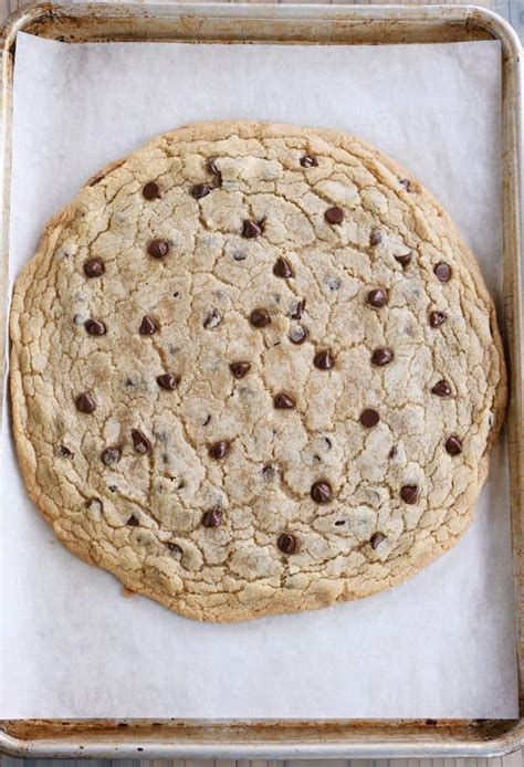 Giant Chocolate Chip Cookie {Perfect for a Bake Sale} | Mel's Kitchen Cafe