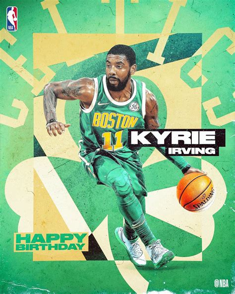 Pin by Ryan McCardle on Sports Graphics | Happy 27th birthday, Kyrie irving celtics, Birthday ...