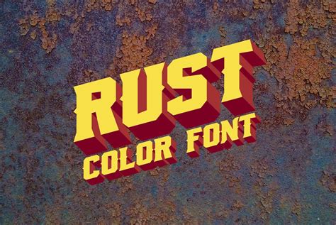 Rust - Desktop Font & WebFont762 - T9664 - YouWorkForThem in 2021 ...