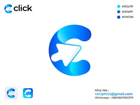 Click Logo by Roniphics on Dribbble