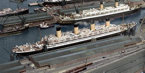 The White Star liners RMS Olympic (foreground) and RMS Homeric. | Cruise liner, Passenger ship ...