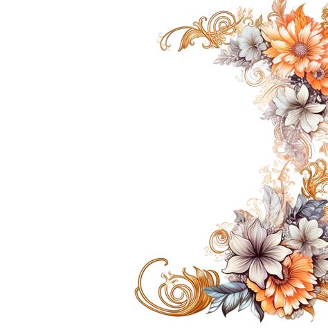 Floral Border Png, Floral Border, Floral Border Clipart, Transparent ...