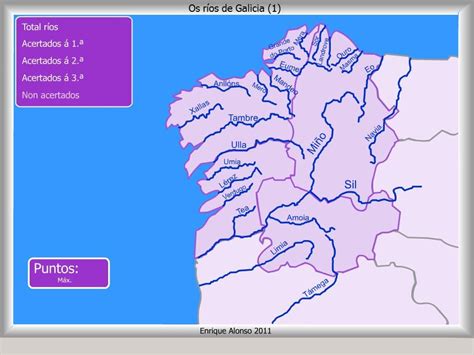 Mapa interactivo de Galicia Ríos de Galicia. Onde está ...? - Mapas Interactivos Thing 1, Charts ...