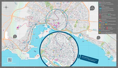 Large detailed tourist map of Palma de Mallorca