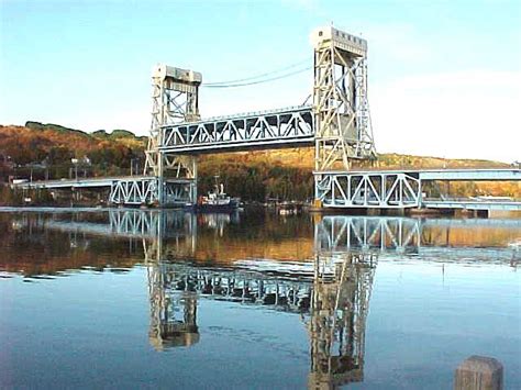 Portage Lake Bridge in Houghton Michigan | Portage lakes, Lake bridge, Houghton michigan