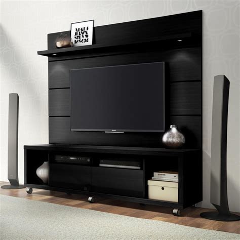 Black Wall Mounted Wooden LED TV Unit, Features: Termite Proof, Warranty: 5 Years, Rs 400 ...