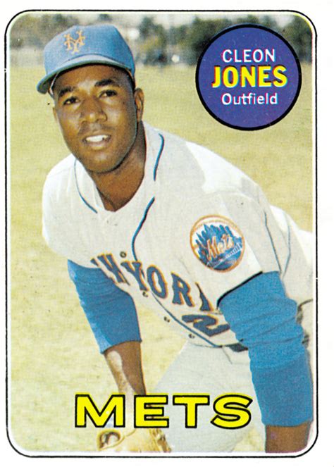 1969 Cleon Jones Topps Baseball Card - Mets History