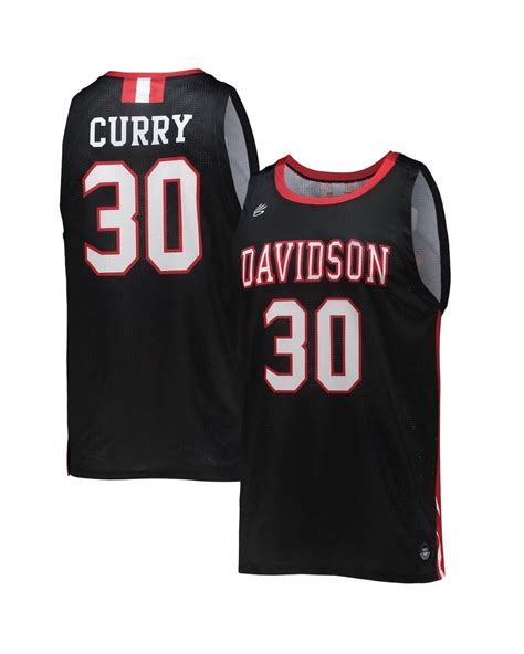 Under Armour #30 Davidson Wildcats Throwback College Replica Basketball ...