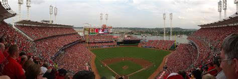 Panoramic image I created of the Red's Stadium last night. Sell-out ...